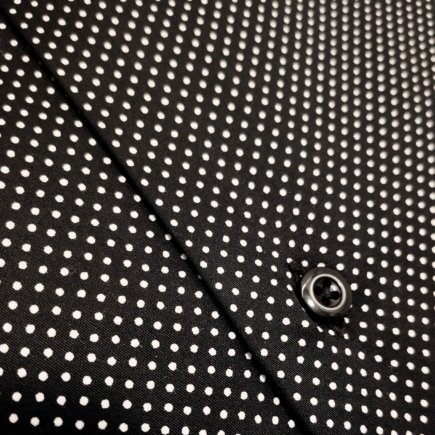 Black Ostrich Dots in Silken Touch