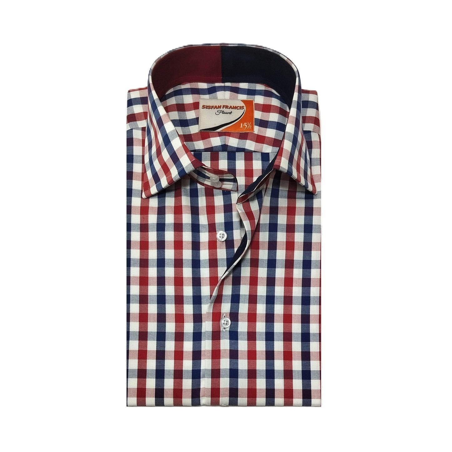 Royal Red & Navy Breeze Checks Shirt - RnB1002