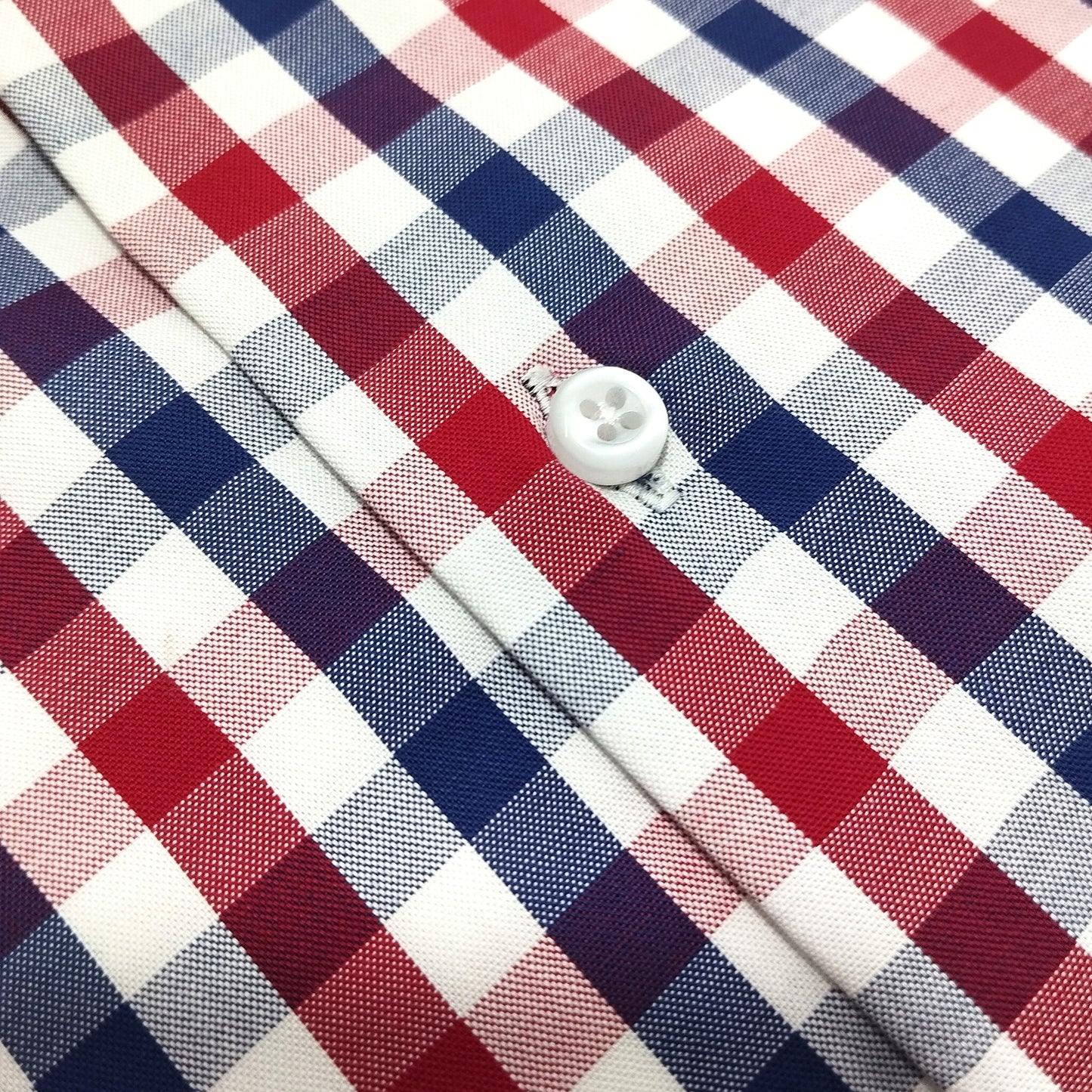 Royal Red & Navy Breeze Checks Shirt - RnB1002