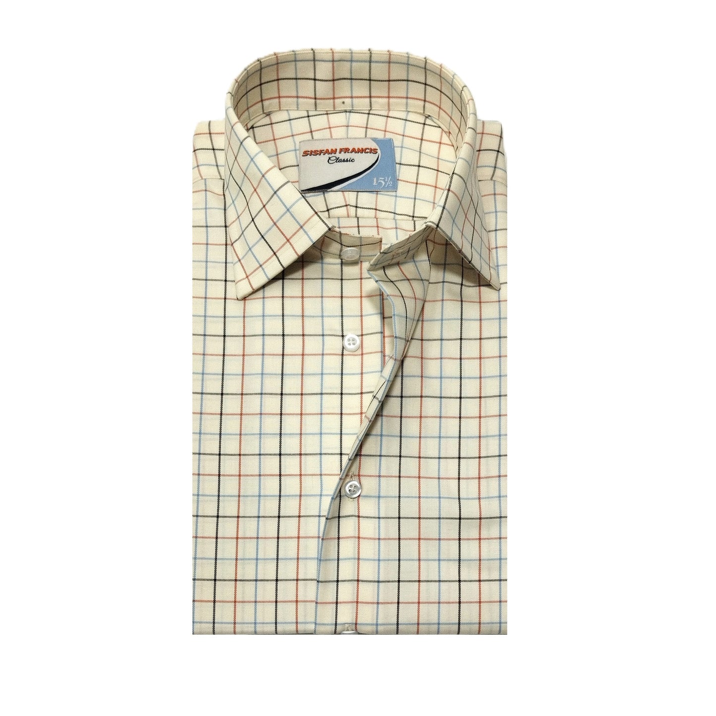 Ivory Royal Checks in Micro Twill