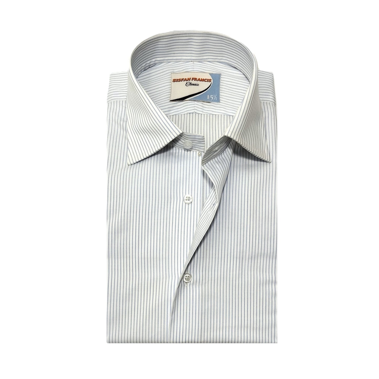 Blue pin stripes in HB Jacquard