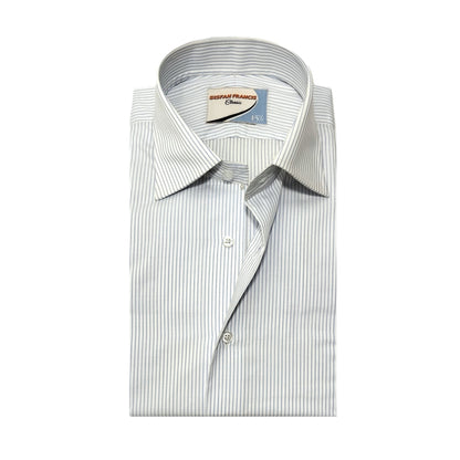 Blue pin stripes in HB Jacquard