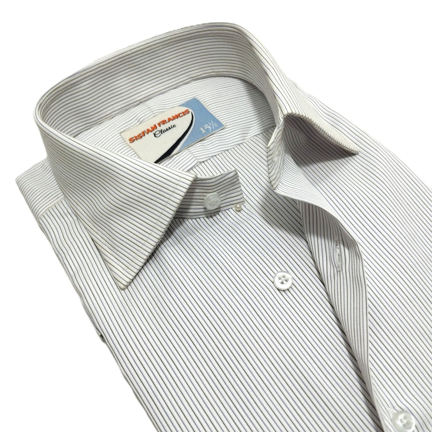 Black n Blue Pin Stripes in Jacquard