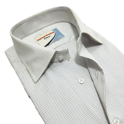 Black n Blue Pin Stripes in Jacquard