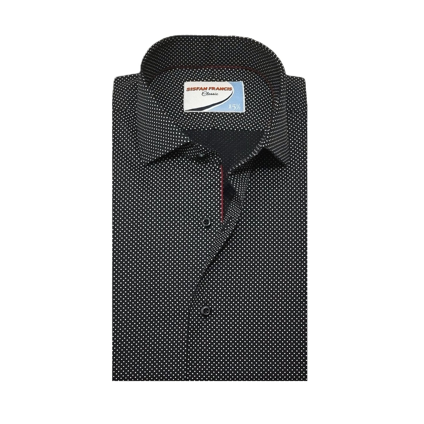 Black Ostrich Dots in Silken Touch