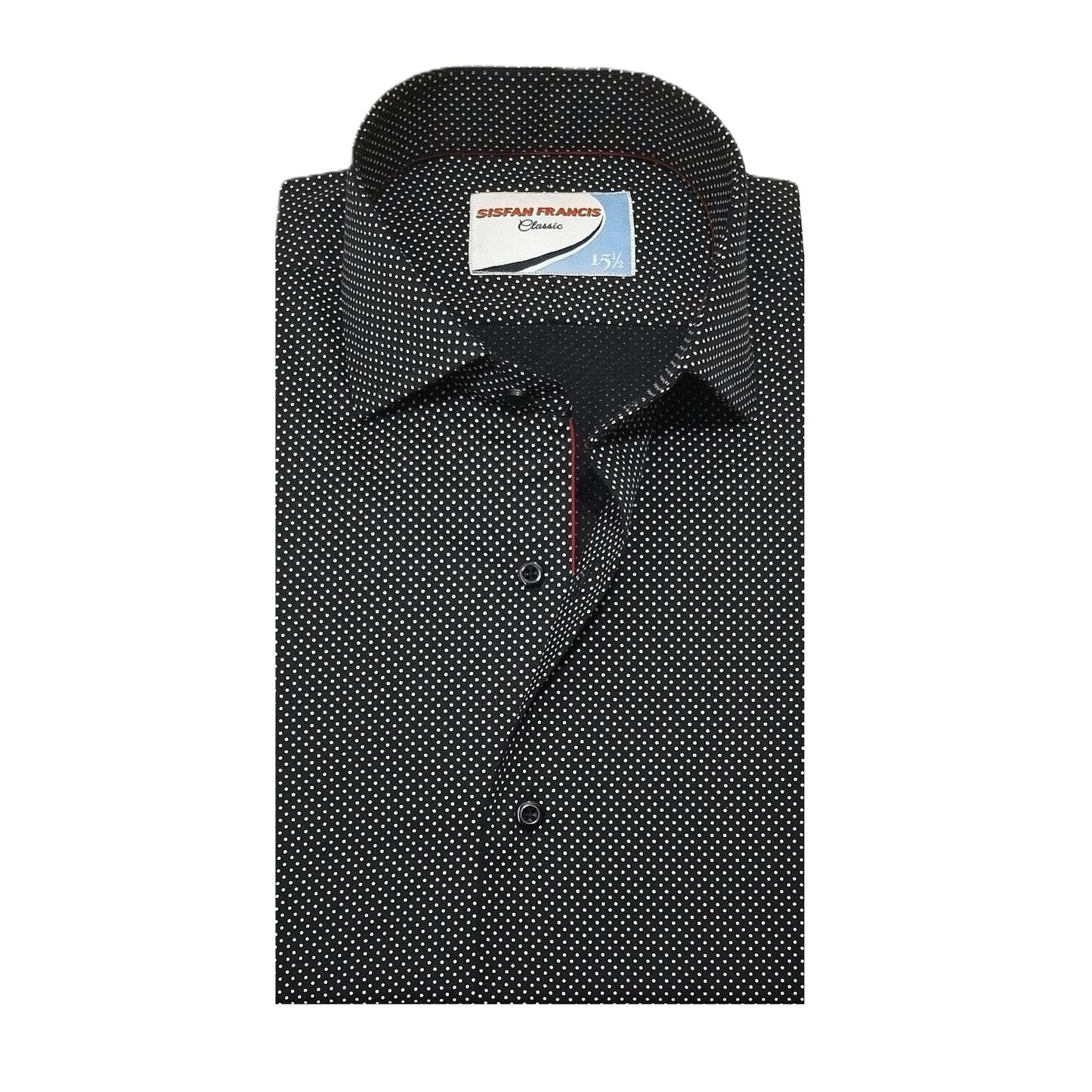 Black Ostrich Dots in Silken Touch