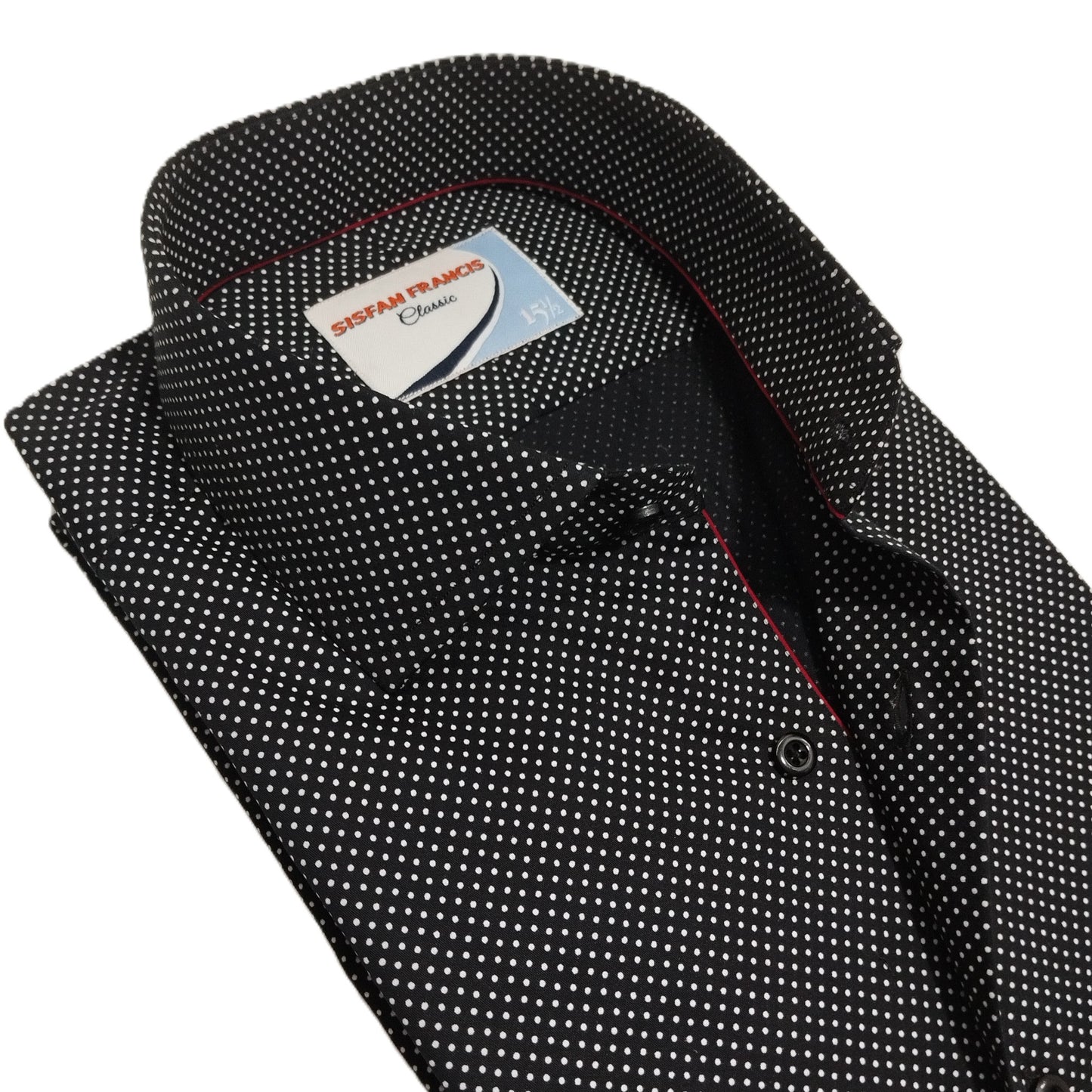 Black Ostrich Dots in Silken Touch